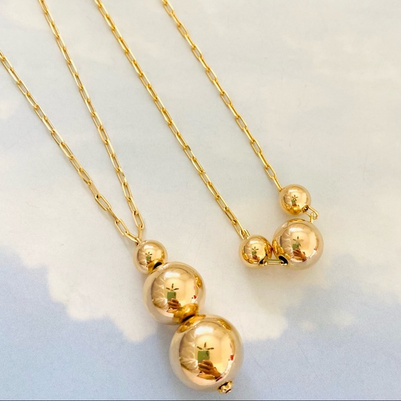 Three Ball Necklace - Picture 9 of 10